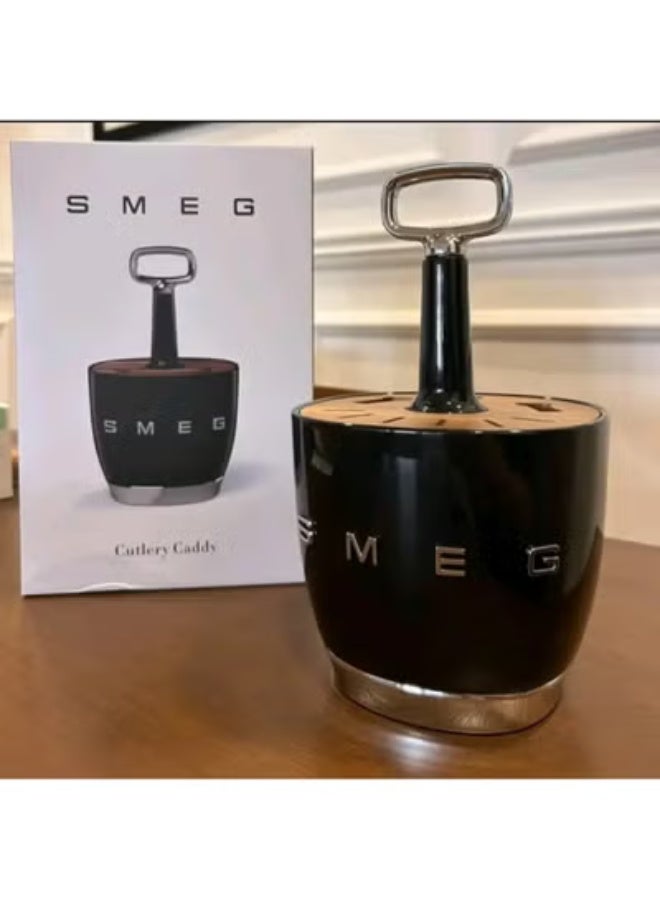 smeg Retro stainless steel kitchen, living room knife, fork and tableware storage - Image 3